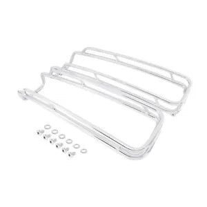 サドルバッグ蓋トップレールガード ハーレーツーリングストリートグライド1994-2013に適合 Saddlebags Lid Top Rail Guards Fit For Harley Touring Street Glide 1994-2013