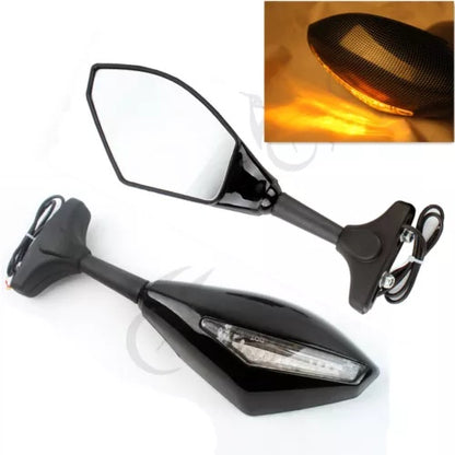 バックミラー LED ウインカー GSXR600 750 1992 1997 2004-2008 2010-2011 Rearview Mirrors LED Turn Signals For GSXR600 750 1992 1997 2004-2008 2010-2011