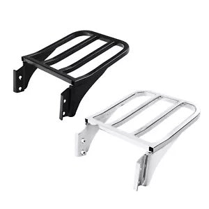 クローム/ブラック シーシーバー 荷物ラック ハーレー ソフテイル FLST スポーツスター ダイナに適合 Chrome/Black Sissy Bar Luggage Rack Fit For Harley Softail FLST Sportster Dyna