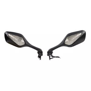 バックミラー LED ウインカー付き ホンダ CBR1000RR 2008-2016 2009 米国に適合 Rear View Mirrors w/ LED Turn Signals Fit For Honda CBR1000RR 2008-2016 2009 US