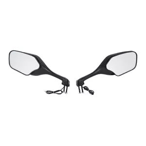 バックミラー LED ウインカー付き ホンダ CBR1000RR 2008-2016 2009 米国に適合 Rear View Mirrors w/ LED Turn Signals Fit For Honda CBR1000RR 2008-2016 2009 US