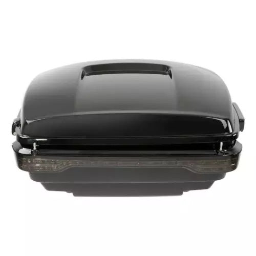 ブラックキングパックトランクLEDライトトップラックハーレーツアーパックロードキング14-24用 Black King Pack Trunk LED Light Top Rack Fit For Harley Tour Pak Road King 14-24