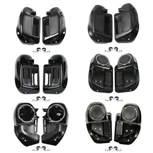 ハーレーツーリングロードグライド14-24用下部通気フェアリンググローブボックススピーカーポッド Lower Vented Fairing Glove Box Speaker Pods For Harley Touring Road Glide 14-24