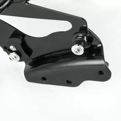 ブラック ツーアップ 荷物ラック + 4 点ドッキング ハーレー エレクトラグライド 2009-13 用 Black Two Up Luggage Rack + 4 Point Docking Fit For Harley Electra Glide 2009-13