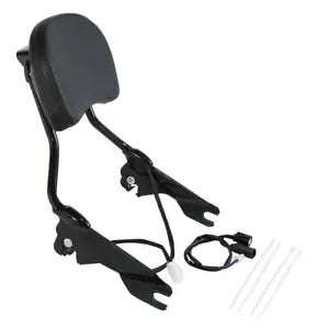 グロス取り外し可能なシーシーバー直立レッドブレーキライトハーレーツーリング 14-23 に適合 Gloss Detachable Sissy Bar Upright Red Brake Light Fit For Harley Touring 14-23