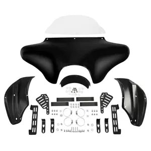 バットウィングフェアリングとフロントガラスはハーレーロードキングソフテイルヘリテージクラシックに適合 Batwing Fairing & Windshield Fit For Harley Road King Softail Heritage Classic