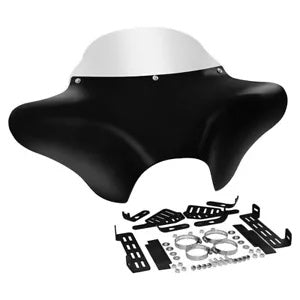 バットウィングフェアリングとフロントガラスはハーレーロードキングソフテイルヘリテージクラシックに適合 Batwing Fairing & Windshield Fit For Harley Road King Softail Heritage Classic