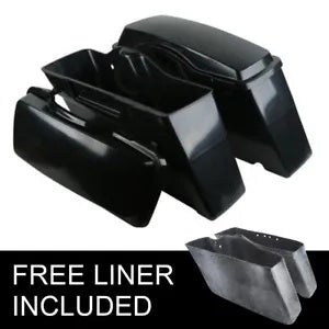 ハードサドルバッグサドルバッグハーレーエレクトラロードストリートグライド 1994-2013 に適合 Hard Saddlebags Saddle Bag Fit For Harley Electra Road Street Glide 1994-2013