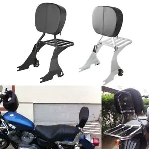 バックレスト シーシーバー & 荷物ラック ハーレー スポーツスター XL 883 1200 カスタム 04-22用 Backrest Sissy Bar & Luggage Rack For Harley Sportster XL 883 1200 Custom 04-22