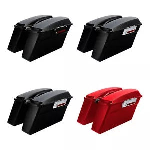 ハードサドルバッグサドルバッグハーレーエレクトラロードキンググライド FLHX 1994-2013 に適合 Hard Saddlebags Saddle Bag Fit For Harley Electra Road King Glide FLHX 1994-2013