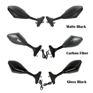 バックミラー LED ウインカースズキ GSXR600 GSXR750 2001-2005 09-12 に適合 Rearview Mirrors LED Turn Signals Fit For Suzuki GSXR600 GSXR750 2001-2005 09-12