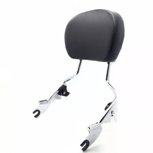 ハーレーツーリング FLHR- ロードキング用パッド付き調節可能なクロームバックレストシーシーバー Adjustable Chrome Backrest Sissy Bar w/ pad For Harley Touring FLHR- Road King