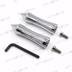 クローム アルミニウム ラバー フットペグ ヤマハ ロードスター ウォリアー 2002-2009用 Chrome Aluminum Rubber Foot Peg For Yamaha Road Star Warrior 2002-2009