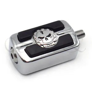 ハーレーダビッドソン ソフテイル スプリンガー バイク用クローム スカル シフター シフトペグ Chrome Skull Shifter Shift Peg For Harley Davidson Softail Springer Motorbike