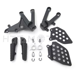 黒フロントフットレストフットペグブラケットホンダ CBR 600RR 2007-2014 2008 09 10 Black Front Footrest Foot Pegs Bracket For HONDA CBR 600RR 2007-2014 2008 09 10