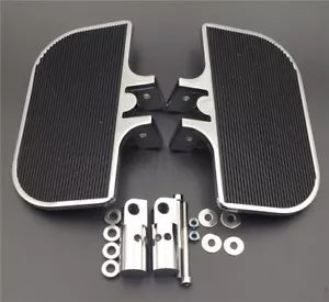 ハーレーダイナファットボブ/ローライダー/ストリートボブ/スーパーグライド用クロームミニフロアボード Chrome Mini Floorboards For Harley Dyna Fat Bob/Low Rider/Street Bob/Super Glide