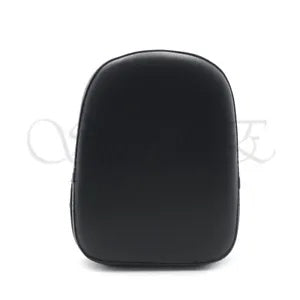 黒長方形背もたれシーシーバークッションパッドカワサキホンダスズキハーレ用 Black Rectangular Backrest Sissy Bar Cushion Pad For Kawasaki Honda Suzuki Harle