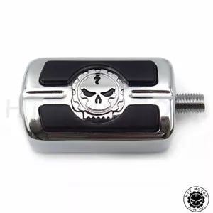 ハーレーダビッドソン ソフテイル スプリンガー バイク用クローム スカル シフター シフトペグ Chrome Skull Shifter Shift Peg For Harley Davidson Softail Springer Motorbike