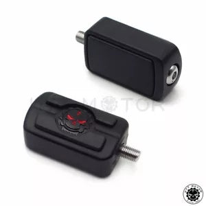 ハーレーフットペグシフターブレーキ用ブラックスカルスタイルトゥヒールシフトペグ2個セット 2 Black Skull Style Toe Heal Shift Peg Set for Harley Footpeg Shifter Brake