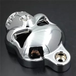 ハーレーダビッドソン カウベル ホーン用オートバイ クローム スカル ホーン カバー (1992-2020) Motorcycle Chrome Skull Horn Cover for Harley Davidson Cowbell Horns (1992-2020)