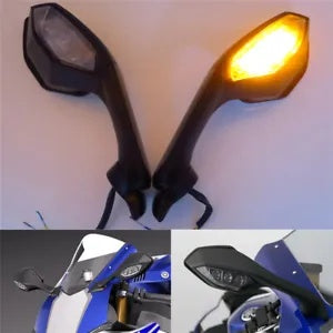 バックミラー LED ターンシグナルライトヤマハ YZF R6 YZF R1 YZF R1S YZF R1M Rearview Mirror LED Turn Signal Light For Yamaha YZF R6 YZF R1 YZF R1S YZF R1M