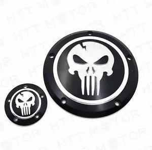 ハーレーダイナスポーツスターストリートボブXL 883 1200スカルダービー&タイマーカバー用 For Harley Dyna Sportster Street Bob XL 883 1200 Skull Derby & Timer Cover