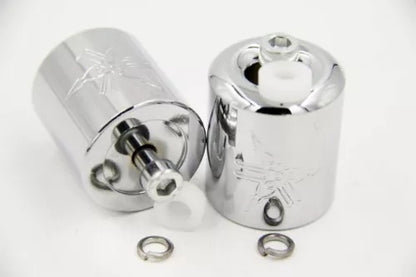 バーエンドハンドルバースライダーヤマハ R1 (1998-2012) / R6 (2006-以降)/FJR1300 クローム Bar End Handlebar Slider For Yamaha R1 (1998-2012) / R6 (2006-Up)/ FJR1300 Chrom