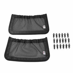 バックレストリアストレージネット + ダッシュストレージカーゴネット Can Am ディフェンダー 2017-2023 Backrest Rear Storage Nets+Dash Storage Cargo Nets For Can Am Defender 2017-2023