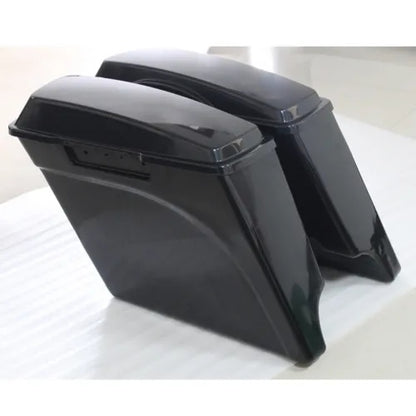 5インチ ストレッチ拡張未塗装ハードサドルバッグバッグ ハーレーツーリング1993-2013用 5" Stretched Extended Unpainted Hard Saddlebags Bag for Harley Touring 1993-2013