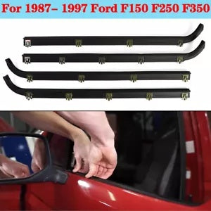 ドアウィンドウシールベルトウェザーストリップキット 1987-1997 フォード F150 F250 F350 (4 個) Door Window Seal Belt Weatherstrip Kit For 1987- 1997 Ford F150 F250 F350 （4PCS）