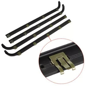 ドアウィンドウシールベルトウェザーストリップキット 1987-1997 フォード F150 F250 F350 (4 個) Door Window Seal Belt Weatherstrip Kit For 1987- 1997 Ford F150 F250 F350 （4PCS）