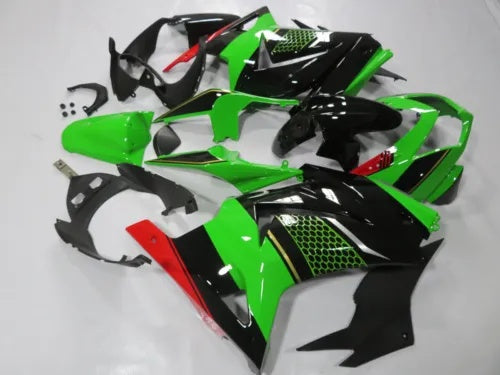 ハニカムグリーンブラックフェアリングキット Kawasaki Ninja 250R 2008-2012 EX250J ABS Honeycomb Green Black Fairing Kit For Kawasaki Ninja 250R 2008-2012 EX250J ABS