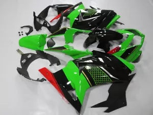 ハニカムグリーンブラックフェアリングキット Kawasaki Ninja 250R 2008-2012 EX250J ボディ用 Honeycomb Green Black Fairing Kit For Kawasaki Ninja 250R 2008-2012 EX250J Body