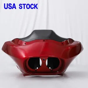 ハーレーダビッドソン ロード グライド FLTR 1998-2013 用の光沢のあるレッドのインナー & アウターフェアリング Glossy Red Inner & Outer Fairing For Harley-Davidson Road Glide FLTR 1998-2013