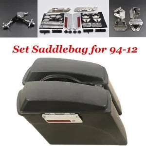 ハードサドルバッグ荷物+ラッチ蓋ハードウェアキット ハーレーツーリング1994-2012に適合 Hard Saddlebag Luggage+Latch Lids Hardware Kit fit for Harley Touring 1994-2012