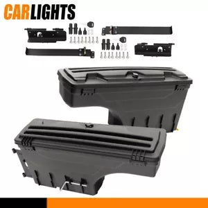 トラック荷台収納ボックスツールボックス左側 & 右側トヨタタンドラ 2007-20 21 Truck Bed Storage Box ToolBox Left & Right Side Fit For Toyota Tundra 2007-20 21