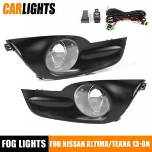 バンパーフォグライトランプ 電球+配線付き 2013-2015 日産アルティマセダン 4ドアに適合 Bumper Fog Light Lamp W/Bulbs+Wiring Fit For 2013-2015 Nissan Altima Sedan 4Door