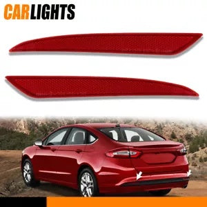 バンパーリフレクターライトセット 2013-16 フォード フュージョン リア左 & 右ランプに適合 Bumper Reflector Light Set Fit For 2013-16 Ford Fusion Rear Left & Right Lamp