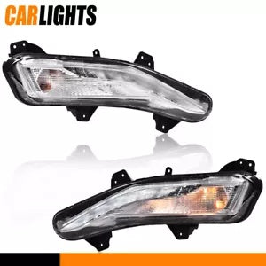 バンパーフォグランプ LED DRL ターンシグナルランプ付き 2019-22 シボレーマリブに適合 Bumper Fog Lights w/ LED DRL Turn Signal Lamps New Fit For 2019-22 Chevy Malibu