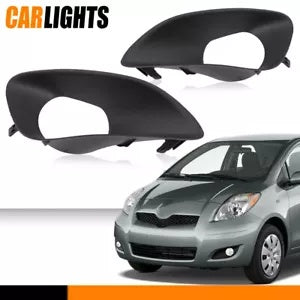 トヨタ ヤリス セダン 2007-13 フロントバンパーフォグライトドライビングランプカバーに適合 Fit For Toyota Yaris Sedan 2007-13 Front Bumper Fog Light Driving Lamp Cover