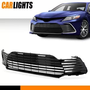 トヨタカムリ LE XLE フロントバンパー下部グリルグリルグロスブラック 21-23 に適合 Fit For Toyota Camry LE XLE Front Bumper Lower Grille Grill Gloss Black 21-23