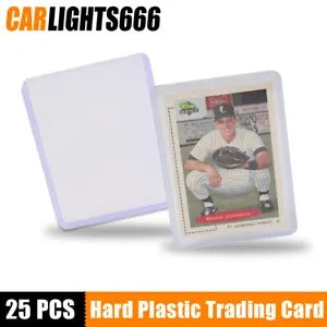 トレーディングカードハードプラスチッククリアケースホルダー 25 個 1.7 ミリメートル野球カードトップロード Trading Card Hard Plastic Clear Case Holder 25PCS 1.7mm Baseball Cards Topload