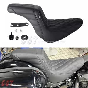 ハーレーローライダー ST FXLRST FXLRS 2018-2024 クラブスタイル快適な 2 アップシート For Harley Low Rider ST FXLRST FXLRS 2018-2024 Club Style Comfortable 2-Up Seat