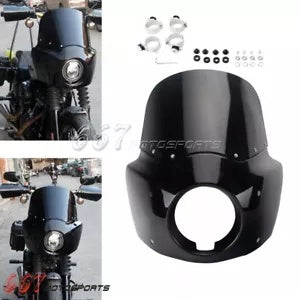 ハーレーダイナワイドグライドFXDWG FXDWGI 2006-2017用ヘッドライトフェアリングフロントガラス Headlight Fairing Windshield for Harley Dyna Wide Glide FXDWG FXDWGI 2006-2017