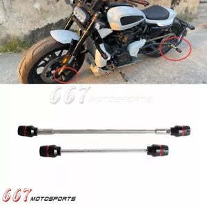 ハーレースポーツスター S RH1250S 2021-2023 フロントリアホイールアクスルスライダークラッシュバー For Harley Sportster S RH1250S 2021-2023 Front Rear Wheel Axle Slider Crash Bar