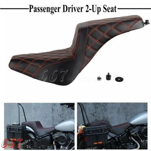 ハーレー ソフテイル FXST ストリート ボブ FXBBS スリム FLSL 2018-2023 用ゲルパッド 2 アップ シート Gel Pad 2-Up Seat for Harley Softail FXST Street Bob FXBBS Slim FLSL 2018-2023