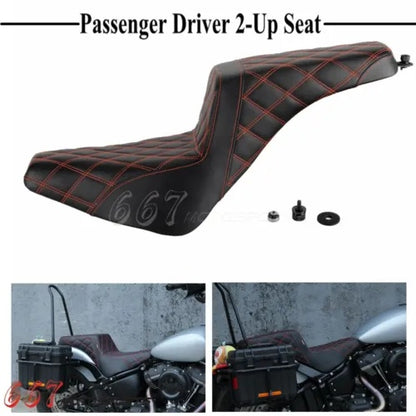 ハーレー ソフテイル FXST ストリート ボブ FXBBS スリム FLSL 2018-2023 用ゲルパッド 2 アップ シート Gel Pad 2-Up Seat for Harley Softail FXST Street Bob FXBBS Slim FLSL 2018-2023