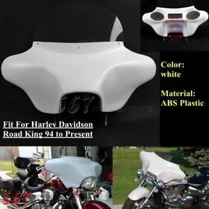 バットウィング フェアリング + フロントガラス スピーカー付き カットアウト ハーレーロードキング 1994-2022用 Batwing Fairing + Windshield With Speaker Cut Out For Harley Road King 1994-2022