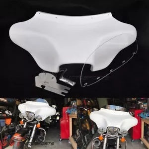 バットウィング フェアリング + フロントガラス スピーカー付き カットアウト ハーレーロードキング 1994-2022用 Batwing Fairing + Windshield With Speaker Cut Out For Harley Road King 1994-2022