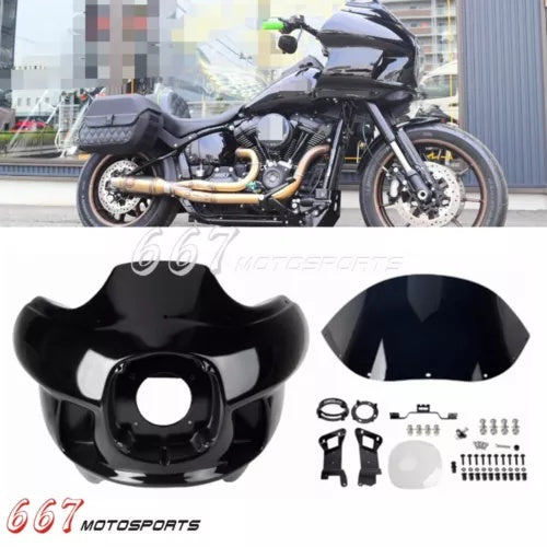 ハーレー ローライダー ST FXLRST FXLRS 2018-2024 ヘッドライトフェアリング & マウントキット用 For Harley Low Rider ST FXLRST FXLRS 2018-2024 Headlight Fairing & Mounts Kit